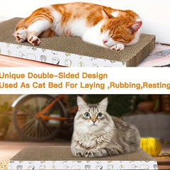 2pcs Cardboard Cat Scratcher Protect Furniture Keep Cat Happy