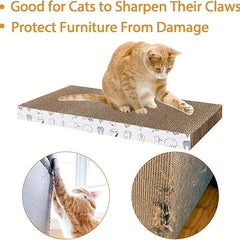 2pcs Cardboard Cat Scratcher Protect Furniture Keep Cat Happy