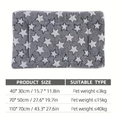 Thickened Pet Plush Mat Cat Sleeping Mat Reversible Fleece Dog Blanket Mat