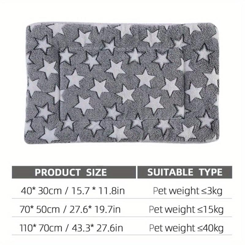 Thickened Pet Plush Mat Cat Sleeping Mat Reversible Fleece Dog Blanket Mat