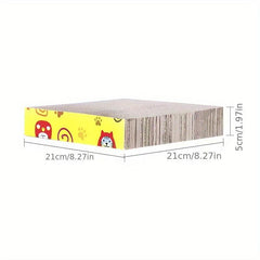 Durable Cat Scratching Pad with Corrugated Cardboard Scratcher