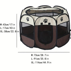 Portable Pet Playpen For Dogs Cats Rabbits Indoor Outdoor