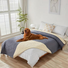 Waterproof Pet Blanket for Sofa Non Slip Reusable Dog Bed Cover Large Size