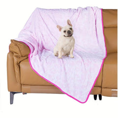 Soft Cat Dog Blanket Paw Print Pet Blanket Christmas Gift