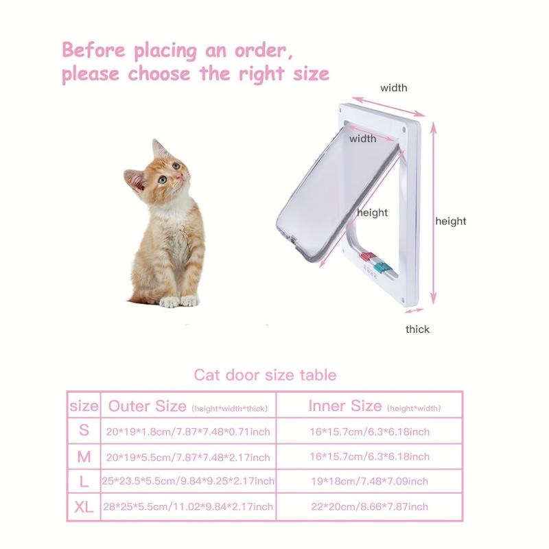 Two Way Pet Door for Cats and Dogs