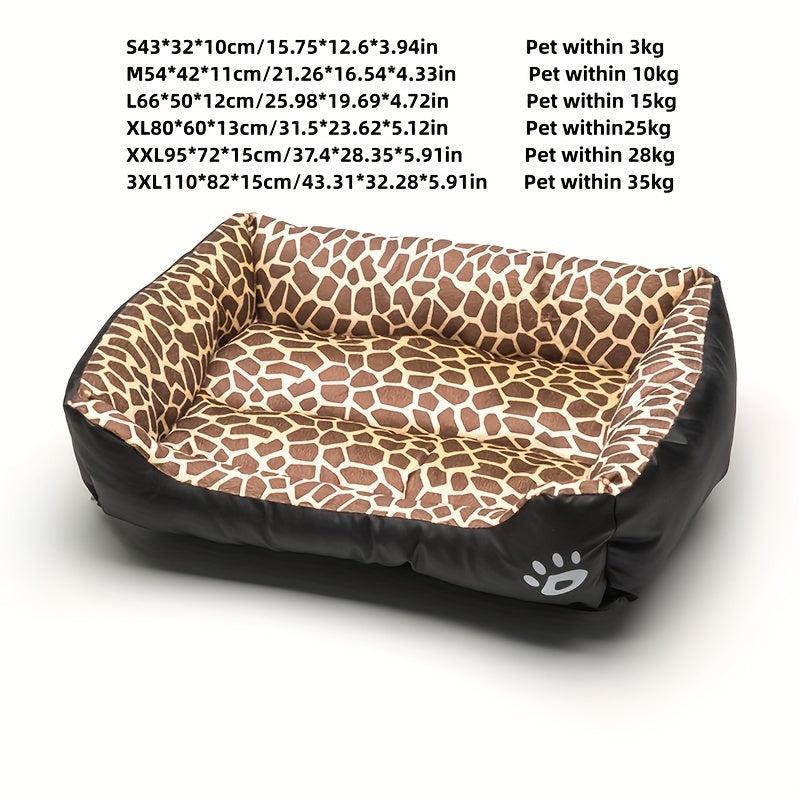 Leopard Pet Cat Nest Soft Bed for Cats and Dogs