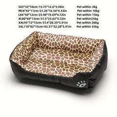 Leopard Pet Cat Nest Soft Bed for Cats and Dogs
