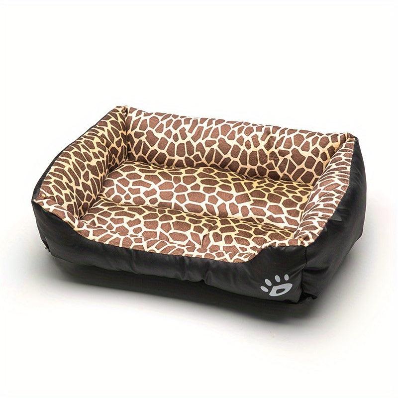 Leopard Pet Cat Nest Soft Bed for Cats and Dogs