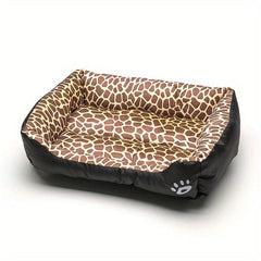 Leopard Pet Cat Nest Soft Bed for Cats and Dogs
