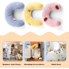 3pcs Soft Plush Cat Calming Pillow Pet Sleeping Cushion