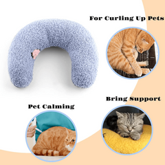 3pcs Soft Plush Cat Calming Pillow Pet Sleeping Cushion
