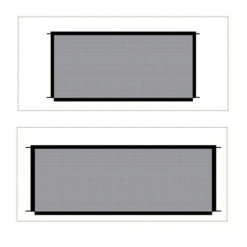 Pet Dog Gate Network Fence Stairs Folding Breathable Mesh Enclosure