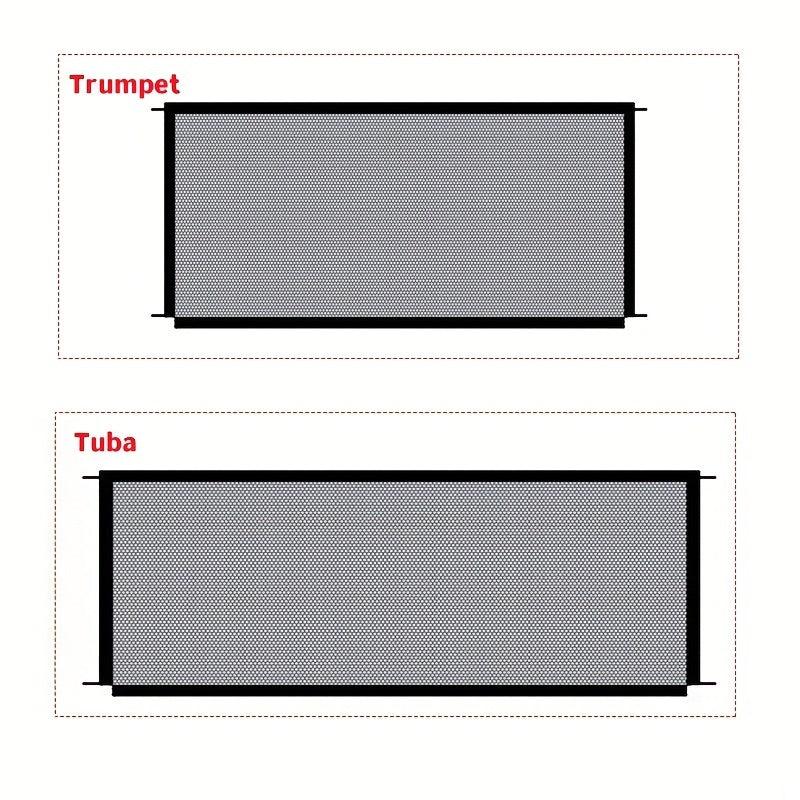Pet Dog Gate Network Fence Stairs Folding Breathable Mesh Enclosure