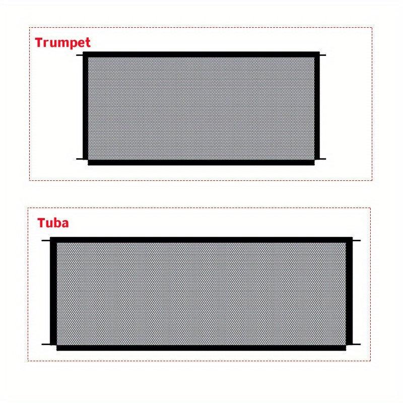 Pet Dog Gate Network Fence Stairs Folding Breathable Mesh Enclosure