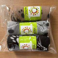 3pcs Pet Blanket Paw Print Warm Dog Cat Fleece Blankets