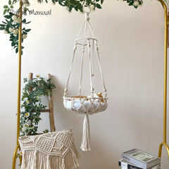 Bohemia Handwoven Cat Swing Bed Hanging Cat Bed For Sleeping And Playing