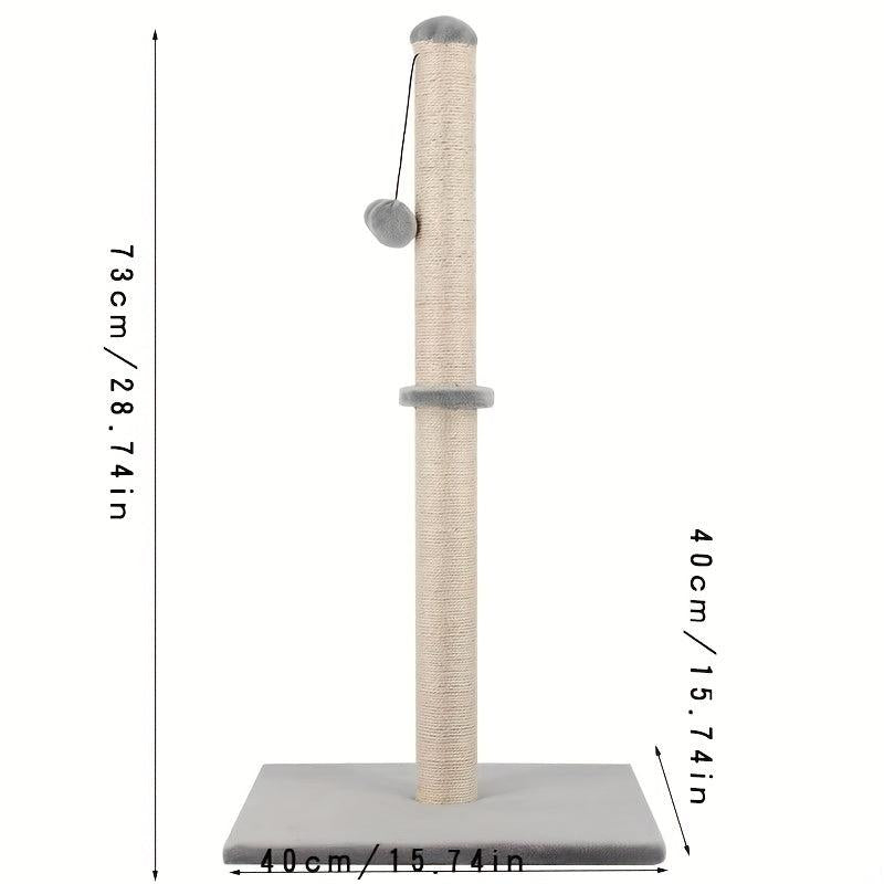 Durable Cat Scratching Post with Hanging Ball - Protect Furniture