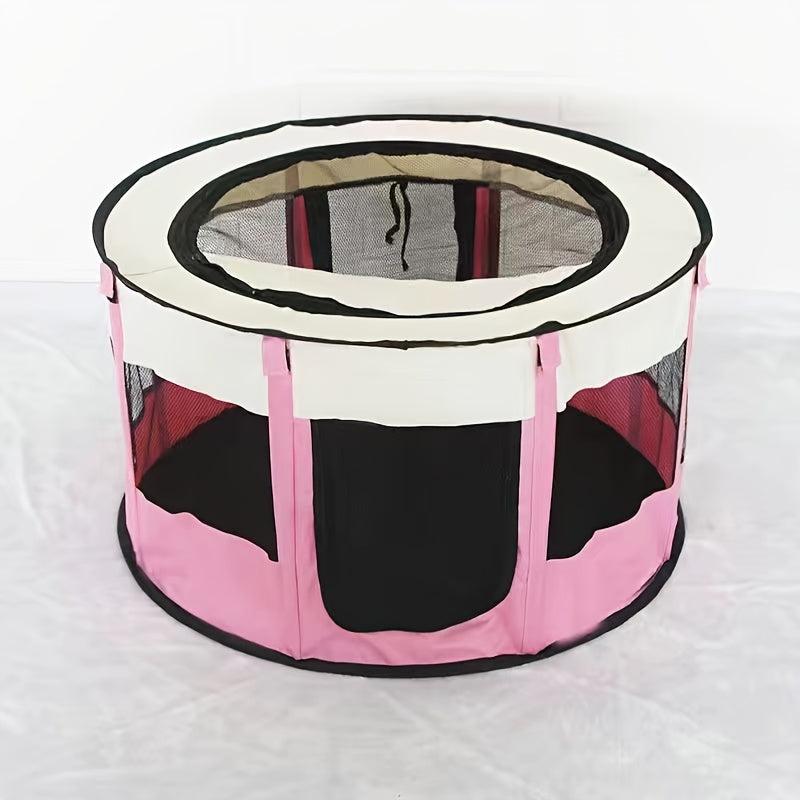 Portable Folding Cat Cage Fence Pet Tent Cat Playpen