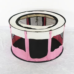 Portable Folding Cat Cage Fence Pet Tent Cat Playpen