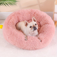 Cozy Plush Donut Dog Bed for Maximum Comfort