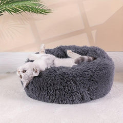 Cozy Plush Donut Dog Bed for Maximum Comfort