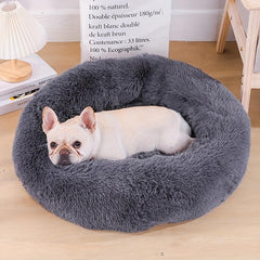 Cozy Plush Donut Dog Bed for Maximum Comfort
