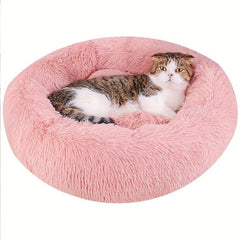 Cozy Plush Donut Dog Bed for Maximum Comfort