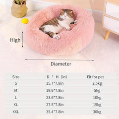 Cozy Plush Donut Dog Bed for Maximum Comfort