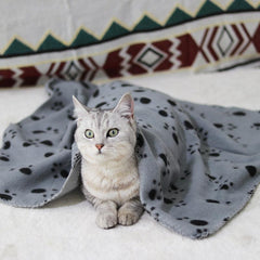 Soft Warm Fleece Dog Bed Pet Blanket Cats Bed Mat