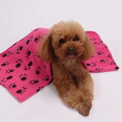 Soft Warm Fleece Dog Bed Pet Blanket Cats Bed Mat