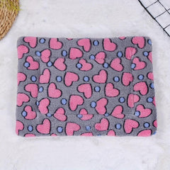 Double Layer Love Printed Pattern Pet Nest Mat Cat Floor Mat