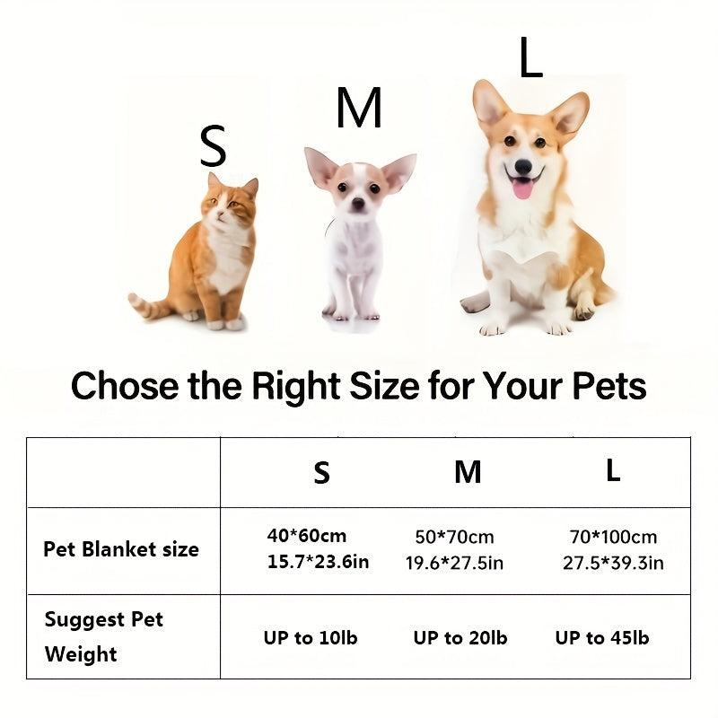 Cozy Fleece Pet Blanket for Small Dogs and Cats