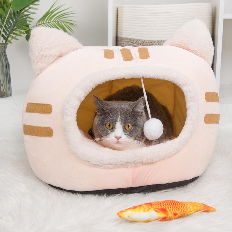Cozy Kitty Cave Bed for Cats Soft and Warm Pet Sofa
