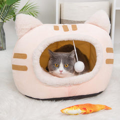 Cozy Kitty Cave Bed for Cats Soft and Warm Pet Sofa