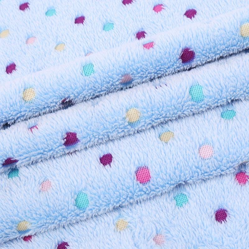 Soft Washable Dot Pattern Pets Blanket Cozy Comfortable