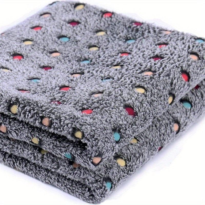 Soft Washable Dot Pattern Pets Blanket Cozy Comfortable