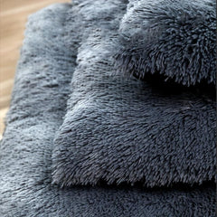 Plush Pet Bed For Dogs Calming Washable Cushion Sofa Pillow Nest