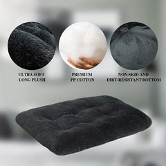Plush Pet Bed For Dogs Calming Washable Cushion Sofa Pillow Nest