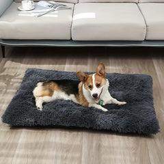 Plush Pet Bed For Dogs Calming Washable Cushion Sofa Pillow Nest