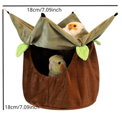 Hanging Parrot House Bird Nest for Budgerigar Cockatiel Sugar Glider