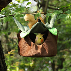 Hanging Parrot House Bird Nest for Budgerigar Cockatiel Sugar Glider