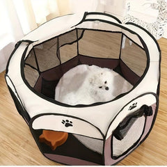 Foldable Pet Playpen for Safe & Secure Dog Fun