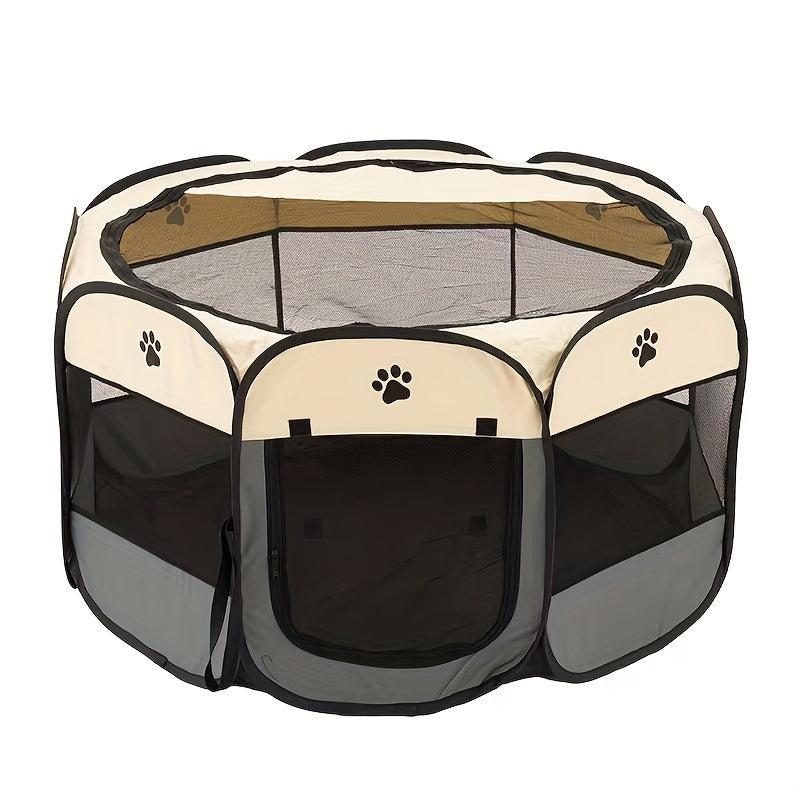 Foldable Pet Playpen for Safe & Secure Dog Fun