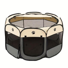 Foldable Pet Playpen for Safe & Secure Dog Fun