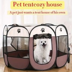 Foldable Pet Playpen for Safe & Secure Dog Fun