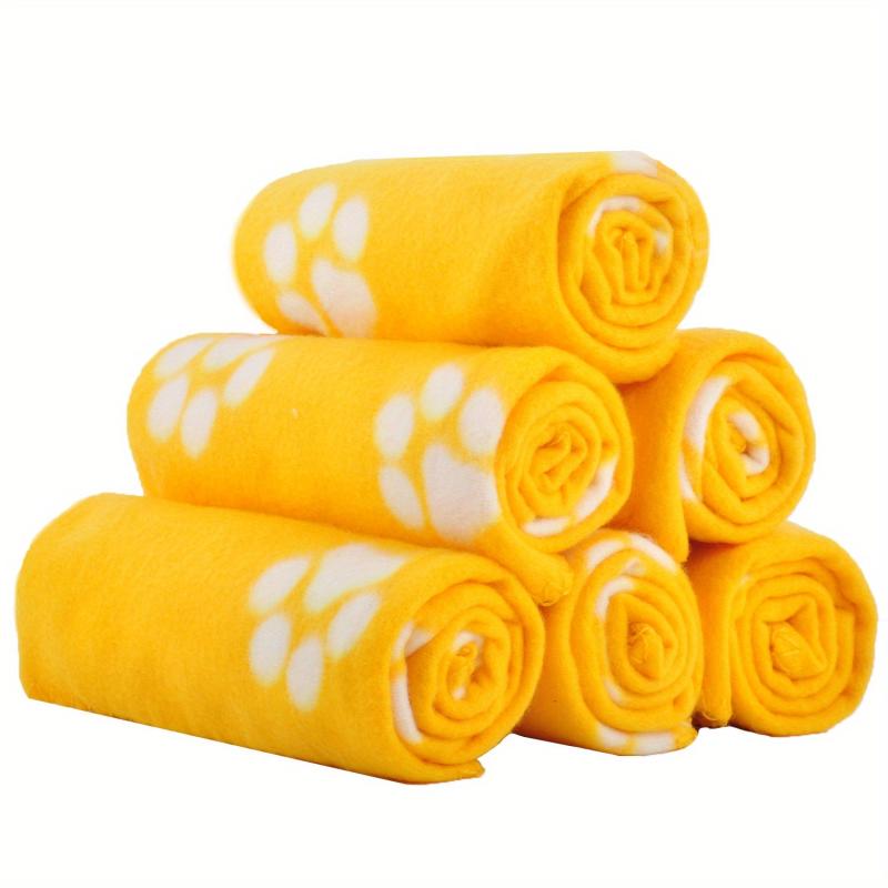 6 Pack Warm Paw Print Dog Blanket Bed Covers