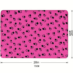 6 Pack Warm Paw Print Dog Blanket Bed Covers