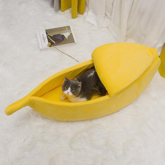 Cozy Banana Nest Pet Bed