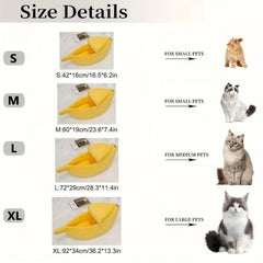 Cozy Banana Nest Pet Bed