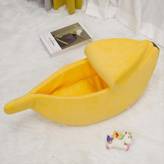 Cozy Banana Nest Pet Bed